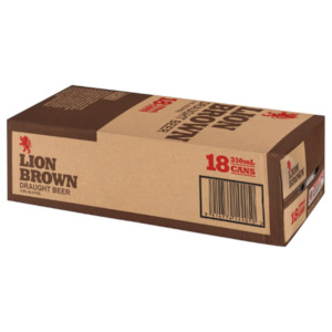 Lion Brown Cans 18x330ml - Value Beer Super Liquor