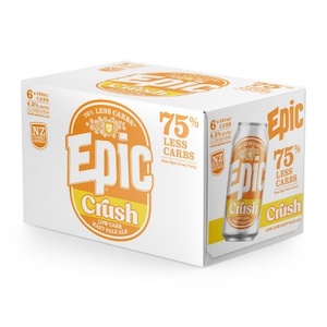 Epic Crush Low Carb Hazy Pale Ale Cans 6x330ml - Craft Beer Super Liquor