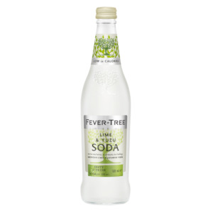 Fever-Tree Lime & Yuzu Soda Bottle 500ml - Mixers Super Liquor