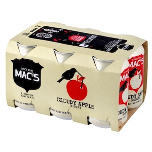 Mac's Cloudy Apple Cider Cans 6x330ml - Cider Super Liquor