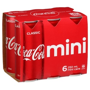 Coca-Cola Cans 6x250ml - Mixers Super Liquor