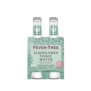 Fever-Tree Elderflower Tonic Water Bottles 4x200ml - Mixers Super Liquor