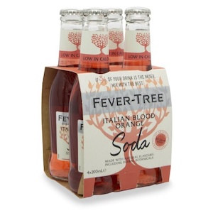 Fever-Tree Italian Blood Orange Soda Bottles 4x200ml - Mixers Super Liquor