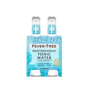 Fever-Tree Mediterranean Tonic Water Bottles 4x200ml - Mixers Super Liquor