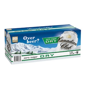 Canadian Club Zero Sugar Dry 4.8% Cans 10x330ml - Whisky RTD's Super Liquor