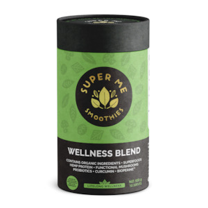 Super Me Smoothies Wellness Blend 500G x 1, Superfoods, Functional Mushrooms & P…