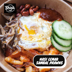 Nasi Lemak with Prawn Sambal