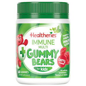 Health supplement: Healtheries Immune Multi Gummy Bears for Kids x60 CLEARANCE Short Dated end of 04/11/2024