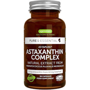 Health supplement: Igennus Pure & Essential Astaxanthin 90 Caps