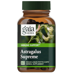 Health supplement: Gaia Herbs Astragalus Supreme 60 Caps