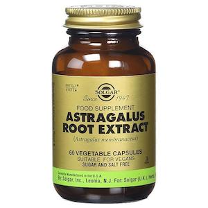 Health supplement: Solgar Astragalus Root Extract 60 Vegetable Capsules