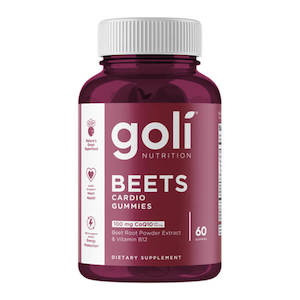 Health supplement: Goli Nutrition Beets Cardio Gummies x60