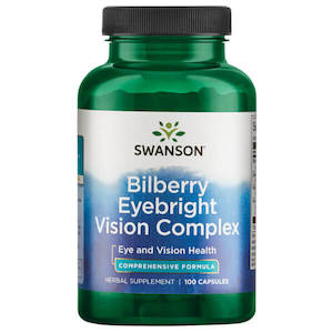 Health supplement: Swanson Bilberry Eyebright Vision Complex 100 Caps