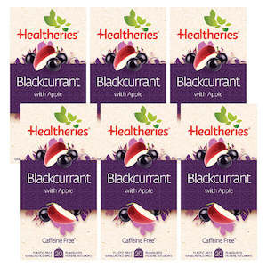 Healtheries Blackcurrant with Apple Tea 20 Bags x6 (6x Packages)