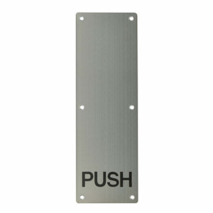 Commercial: Miles Nelson Push Plate - Engraved