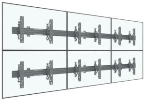 Video Wall 3x2 Popout Mounts (SVW3x2-P400)