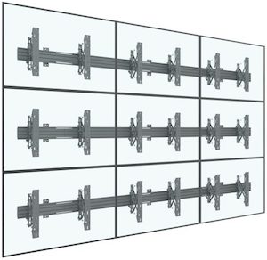 Video Wall 3x3 Popout Mounts (SVW3x3-P400)