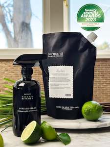 Natural Kitchen: Multipurpose Surface Spray Refill (1 litre) - Persian Lime & Lemongrass - Natural Kitchen