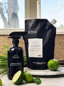 Natural Kitchen: Glass Cleaner Refill (1 litre) - Persian Lime & Lemongrass - Natural Kitchen