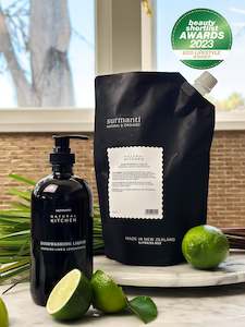 Natural Kitchen: Dishwashing Liquid Refill (1 litre) - Persian Lime & Lemongrass - Natural Kitchen