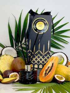 Crystal Reed Diffusers Refills: Mango & Papaya Crystal Series Reed Diffuser - Large Rooms 200ml