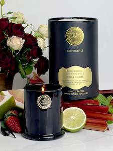 Roses & Rhubarb Long Burning Soy Wax Candle