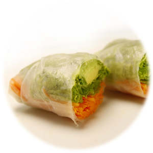 Takeaway food: Rice paper roll mixed Vege