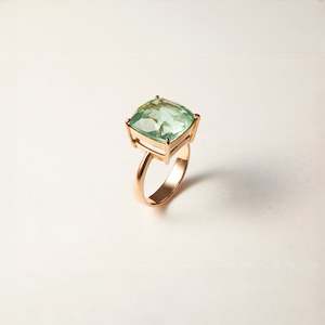 18k Square Tourmaline Cocktail Ring