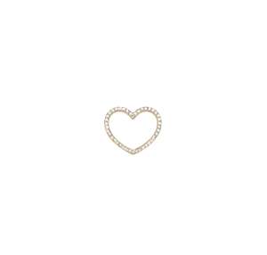 18k Diamond Heart Pendant