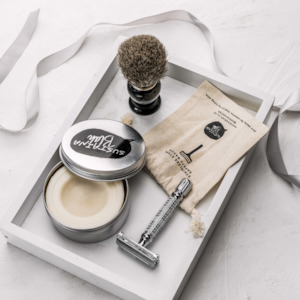 Luxury Shaving Gift Pack - Minimalist Silver