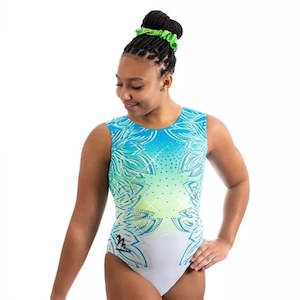 Milano Fluorite Sleeveless Leotard - Turq