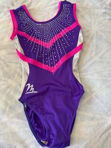 Clothing: Milano Purple with silver and pink detail