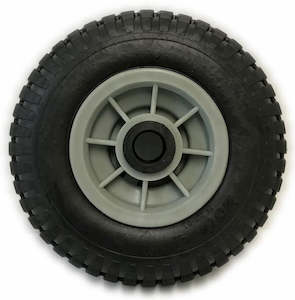 2.50-4 Solid Rubber Tyre on Grey Rim