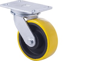 150mm Very Heavy Duty Polyurethane Cast Iron Castors - 1,000KG Rated