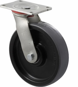 Castors: 200mm Polyurethane Castors - 600KG Rated