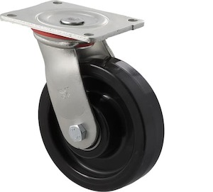 Castors: 150mm Heavy Duty Industrial Nylon Castors - 600KG Rated