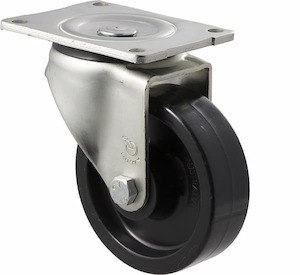 Castors: 125mm Heavy Duty Industrial Nylon Castors - 400KG Rated