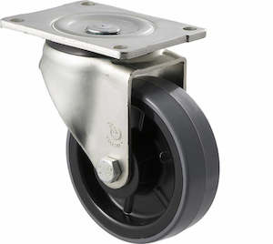 Castors: 125mm Heavy Duty Polyurethane Castor - 350KG Rated