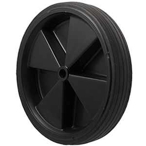 Wheels: 250mm Black Rubber Utility Hand Truck Wheel - PRP250