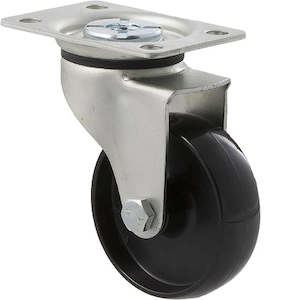 Castors Light Duty 50kg 100kg: 75mm Nylon Light Duty Castor - 65KG Rated