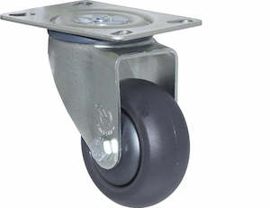 Castors Medium Duty 85kg 200kg: 75mm Polyurethane Wheel Castors - 100KG Rated