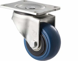 100mm Blue Rubber Castors - 300KG Rated