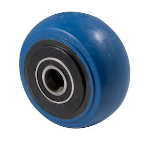 Castor Wheels: Blue Rubber Wheels Heavy Duty ~ 400KG Rated