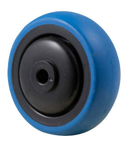 Castor Wheels: Blue Rubber Wheels Medium Duty ~ 100KG Rated