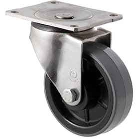 125mm Polyurethane Stainless Steel Castors - 350KG Rated