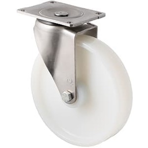 200mm Nylon Stainless Steel Castors - 500KG Rated