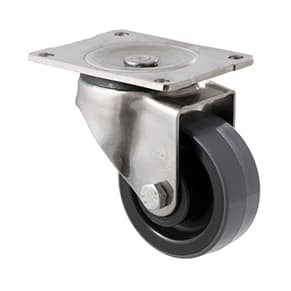 Castors Stainless 150kg 500kg: 100mm Polyurethane Stainless Steel Castors - 300KG Rated