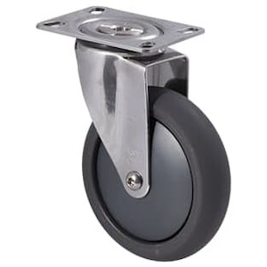 125mm Polyurethane Stainless Steel Castors - 200KG Rated