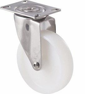 125mm Nylon Stainless Steel  Castors - 150KG Rated