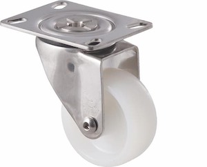 75mm Nylon Stainless Steel Castors - 150KG Rated